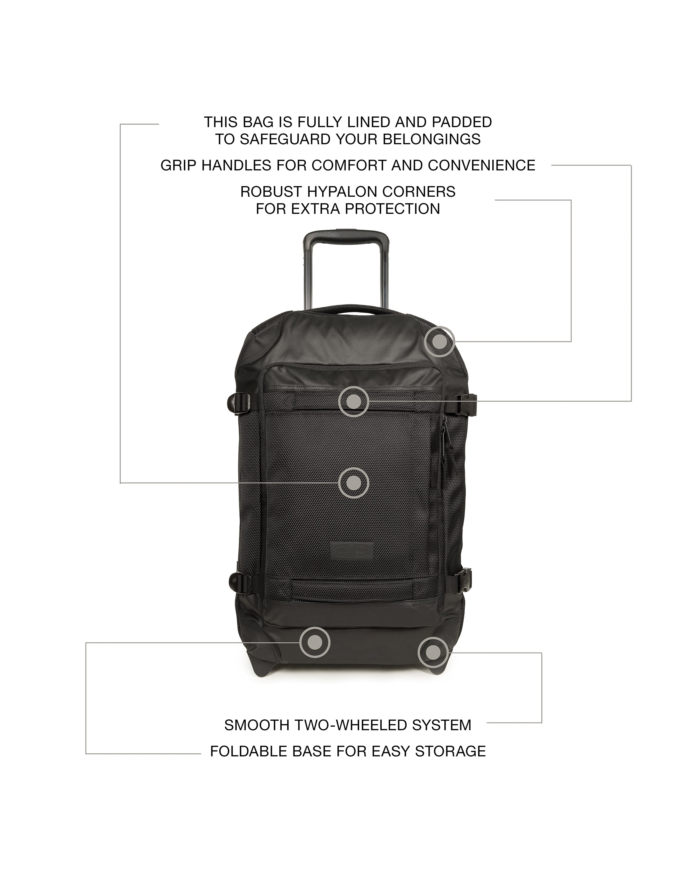 eastpak-tranverz-cnnct-s-valise-cabine-cnnct-coat-souple image 8