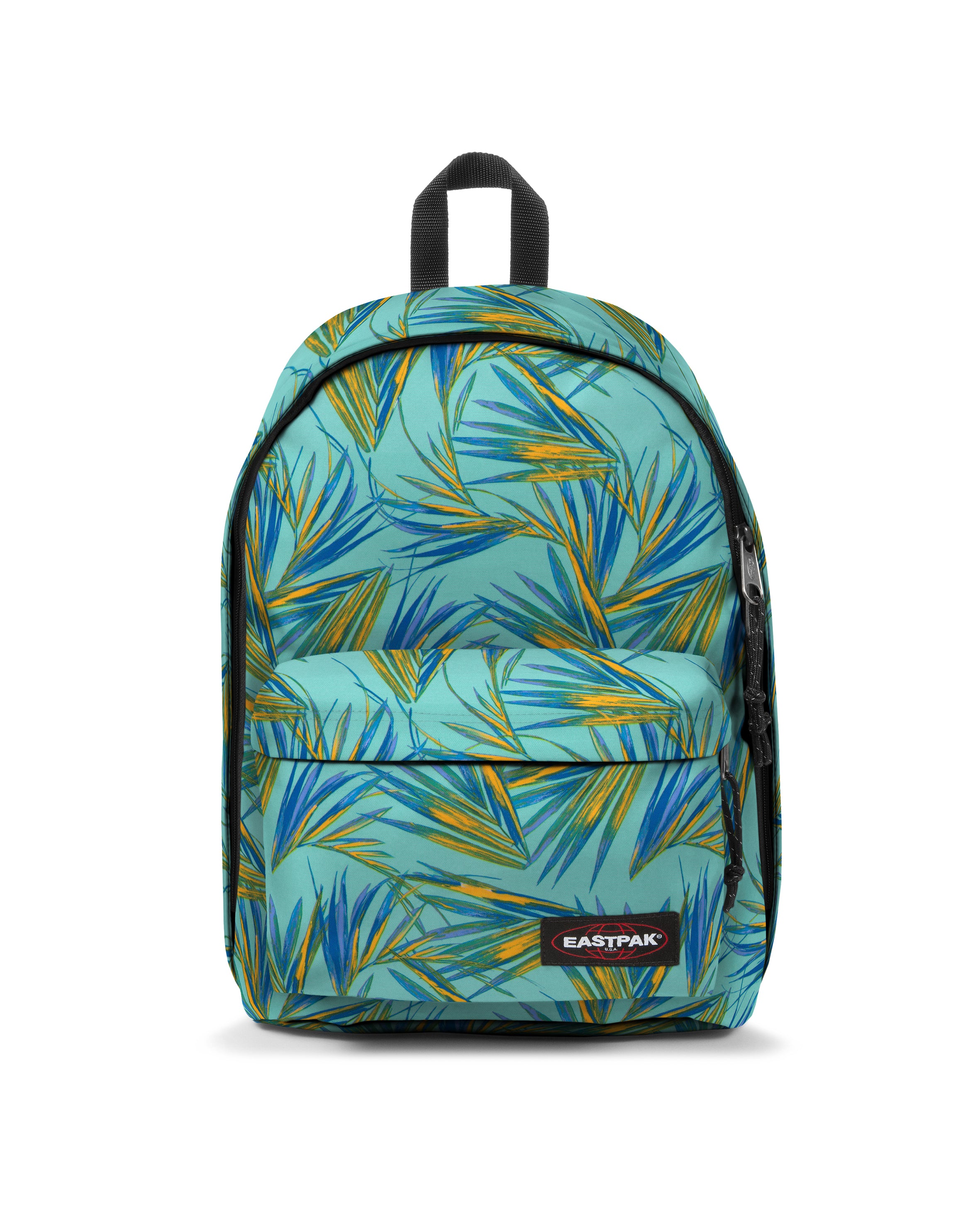 eastpak-out-of-office-sac-dos-brize-palm-aqua-housse-14-pouces image 1