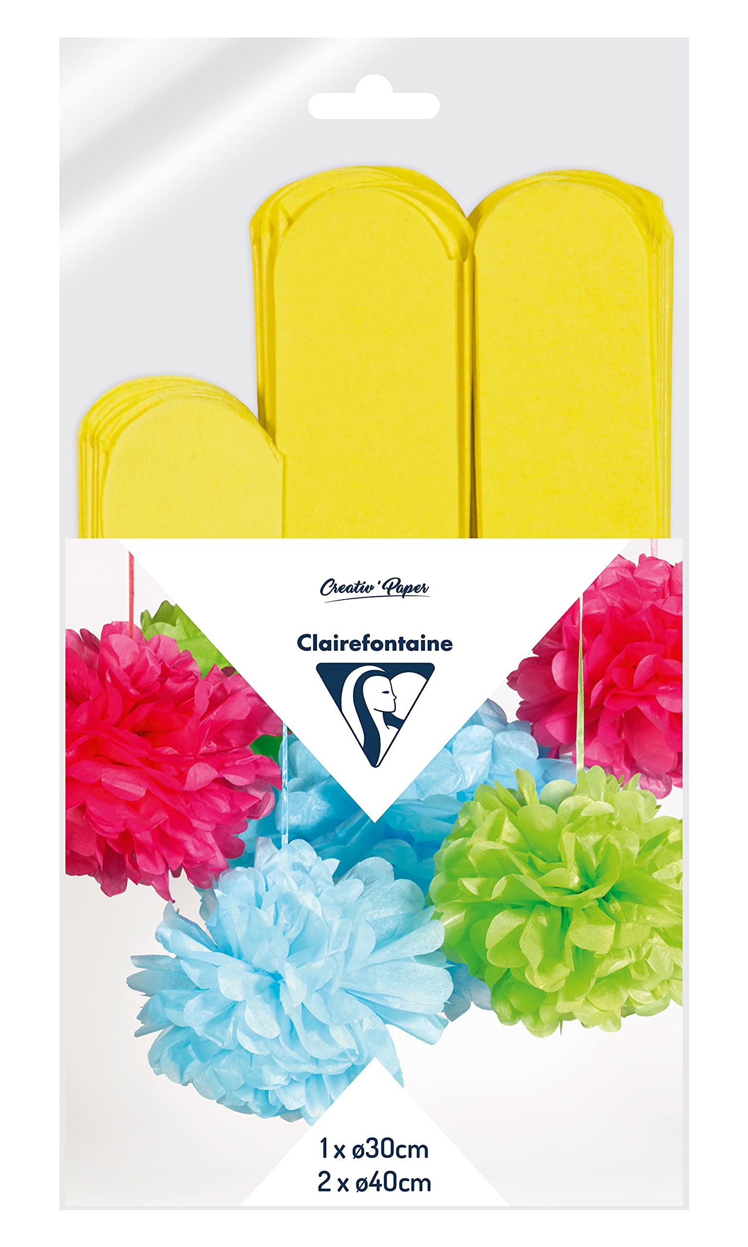 clairefontaine-tulip-395419c-pompons-soie-vert-pomme-lot-3 image 2