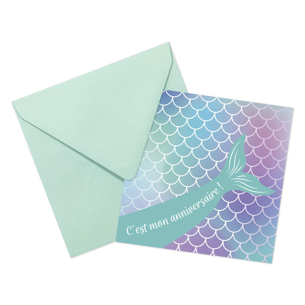 clairefontaine-pollen-cartes-sir-ne-11-6cm-enveloppes-lot-de-8 image 3