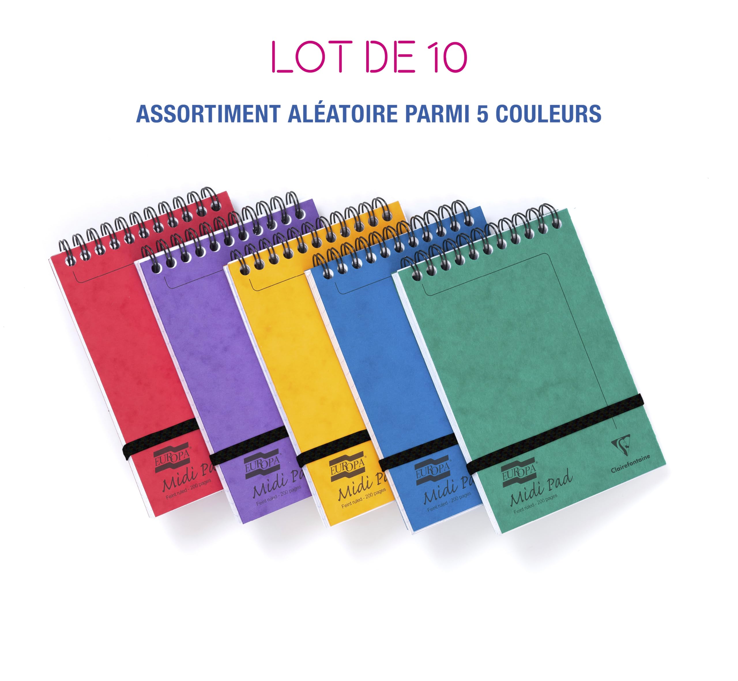 clairefontaine-europa-4935z-bloc-spiral-lign-lot-10-poche image 2