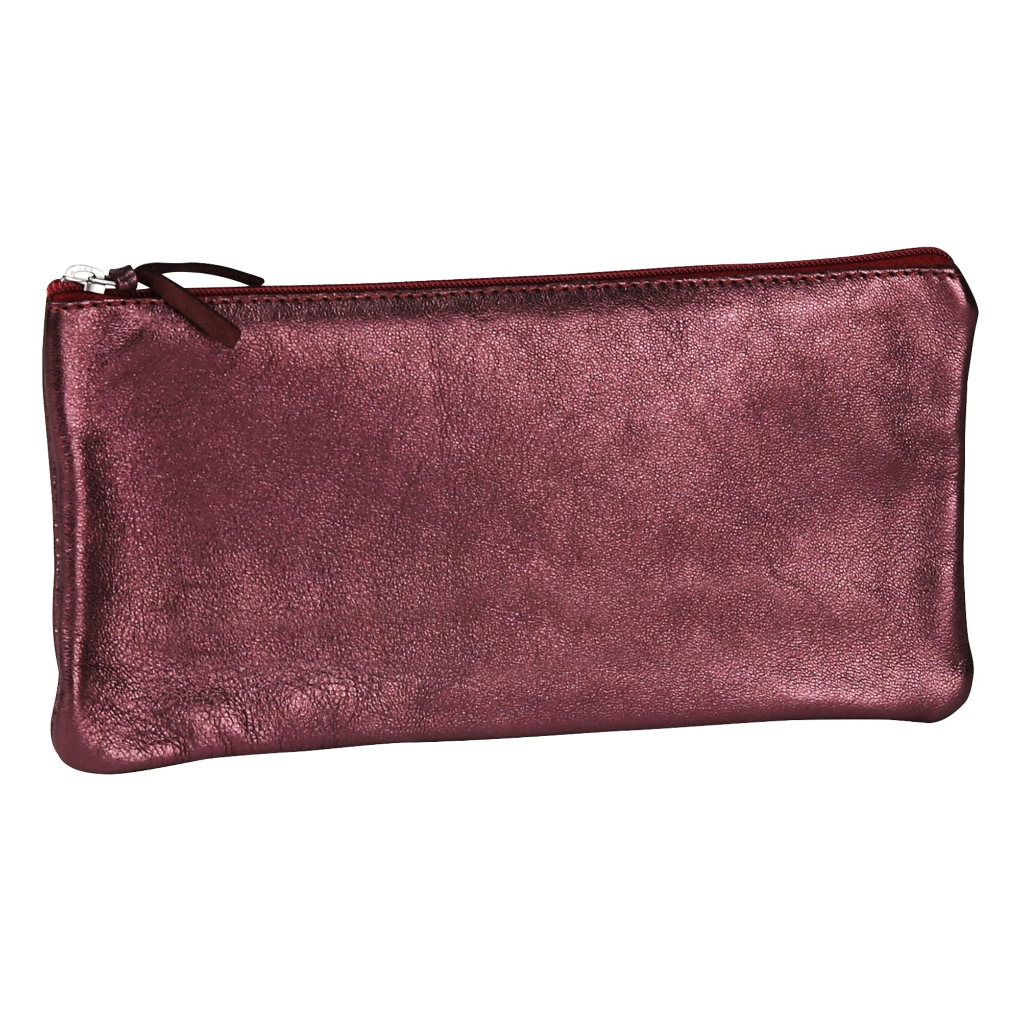 clairefontaine-age-bag-trousse-cuir-cerise-iris-22x11cm image 1