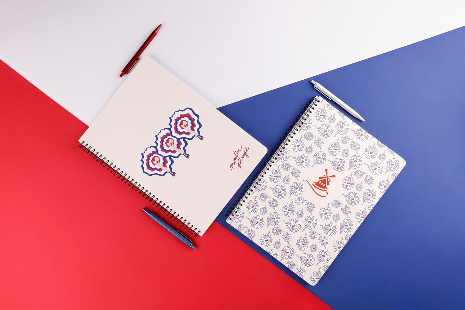 clairefontaine-moulin-rouge-cahier-spirale-a4-148-pages-lign image 3
