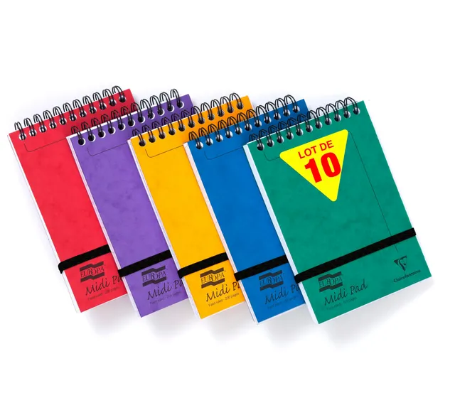 clairefontaine-europa-4935z-bloc-spiral-lign-lot-10-poche image 1
