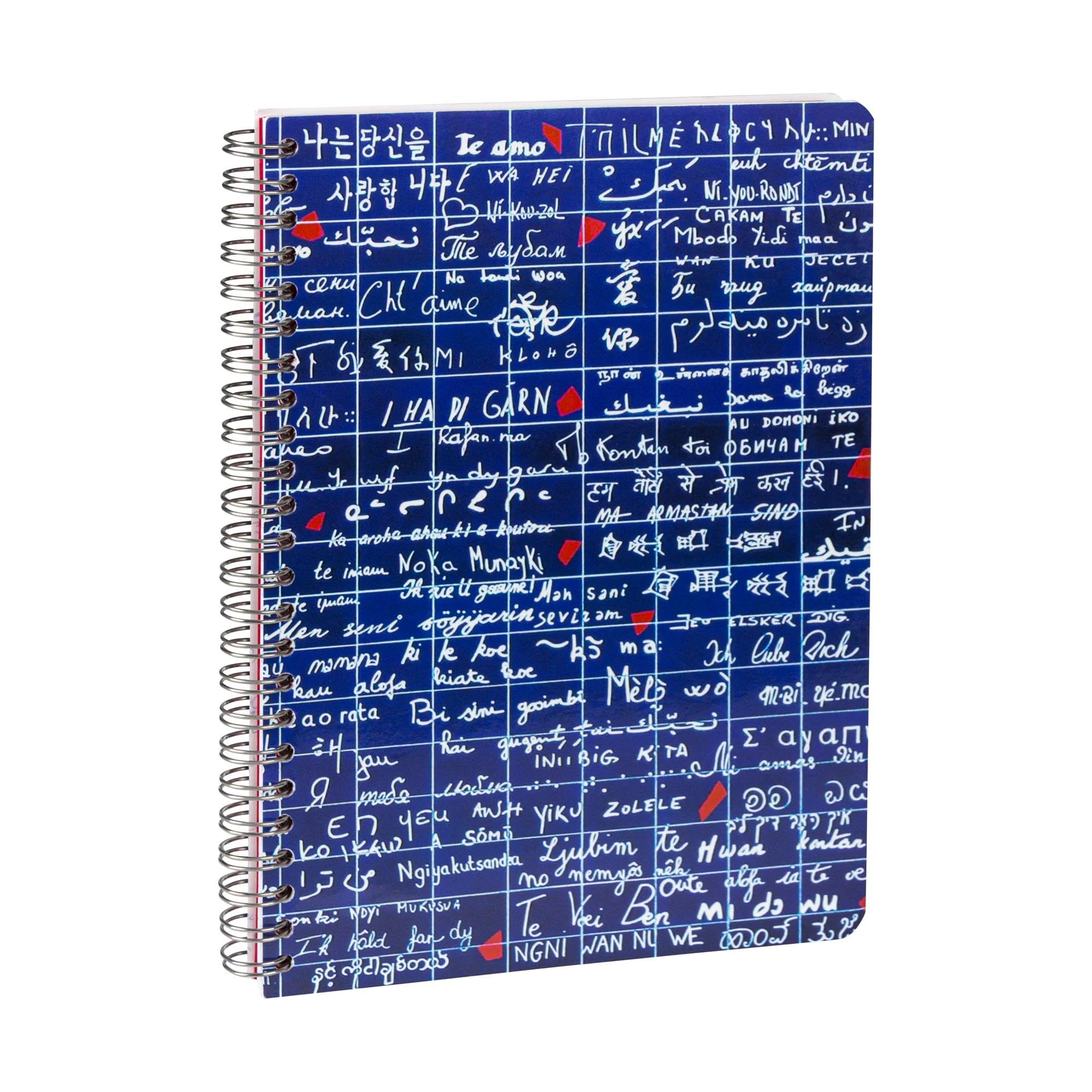 clairefontaine-back-to-basics-carnet-spirale-a5-mur-des-je-t-aime-lign image 1