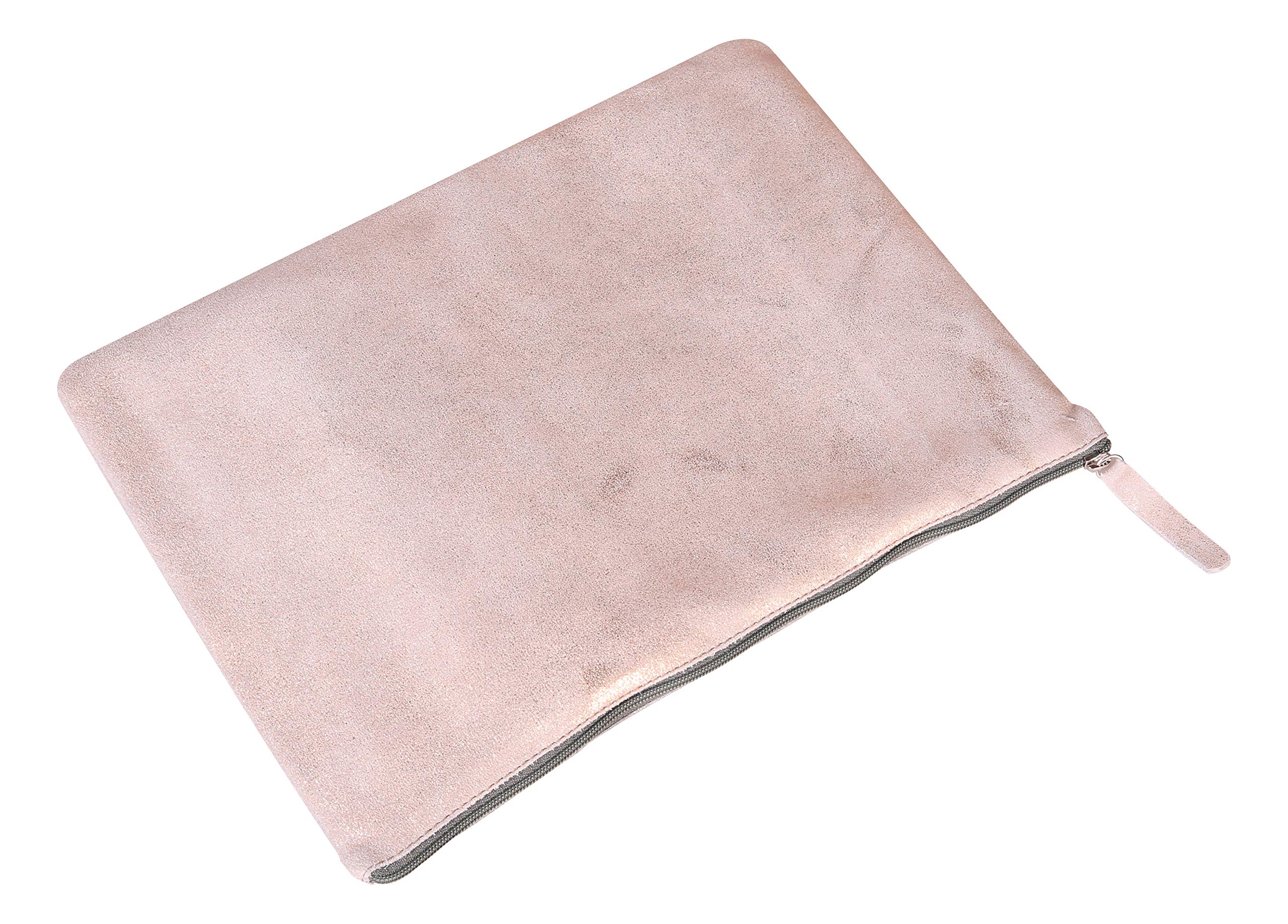 clairefontaine-age-bag-pochette-cuir-agneau-23x32-cm-or image 6