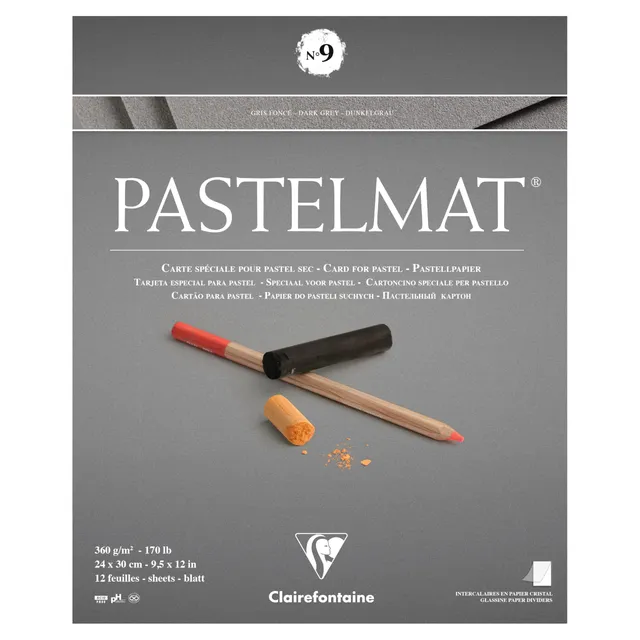 clairefontaine-pastelmat-n-9-bloc-pastel-24x30cm-12-feuilles image 1