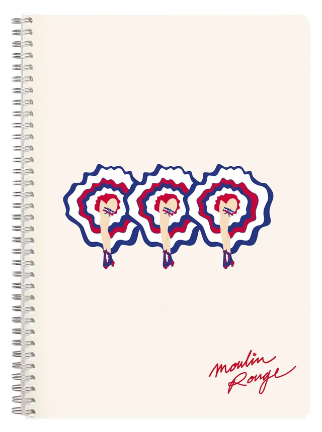 clairefontaine-moulin-rouge-cahier-spirale-a4-148-pages-lign image 1