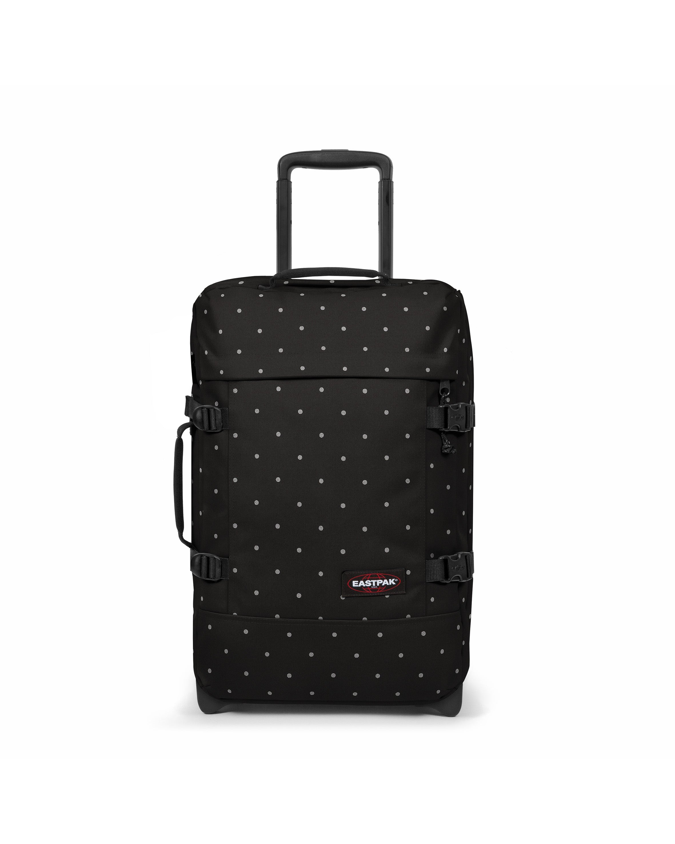 eastpak-tranverz-s-valise-cabine-dots-black-silver-paillettes image 1