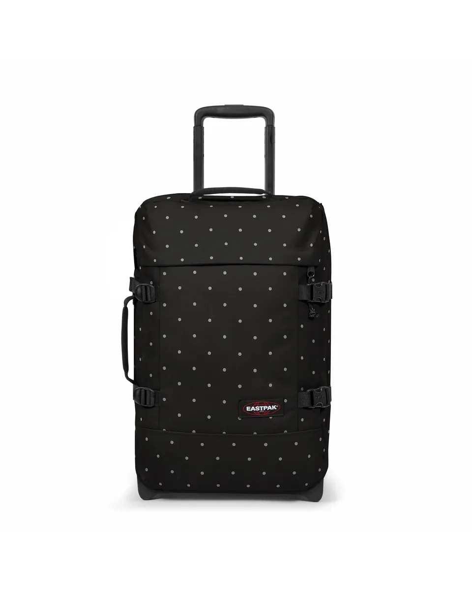 eastpak-tranverz-s-valise-cabine-dots-black-silver-paillettes image 1