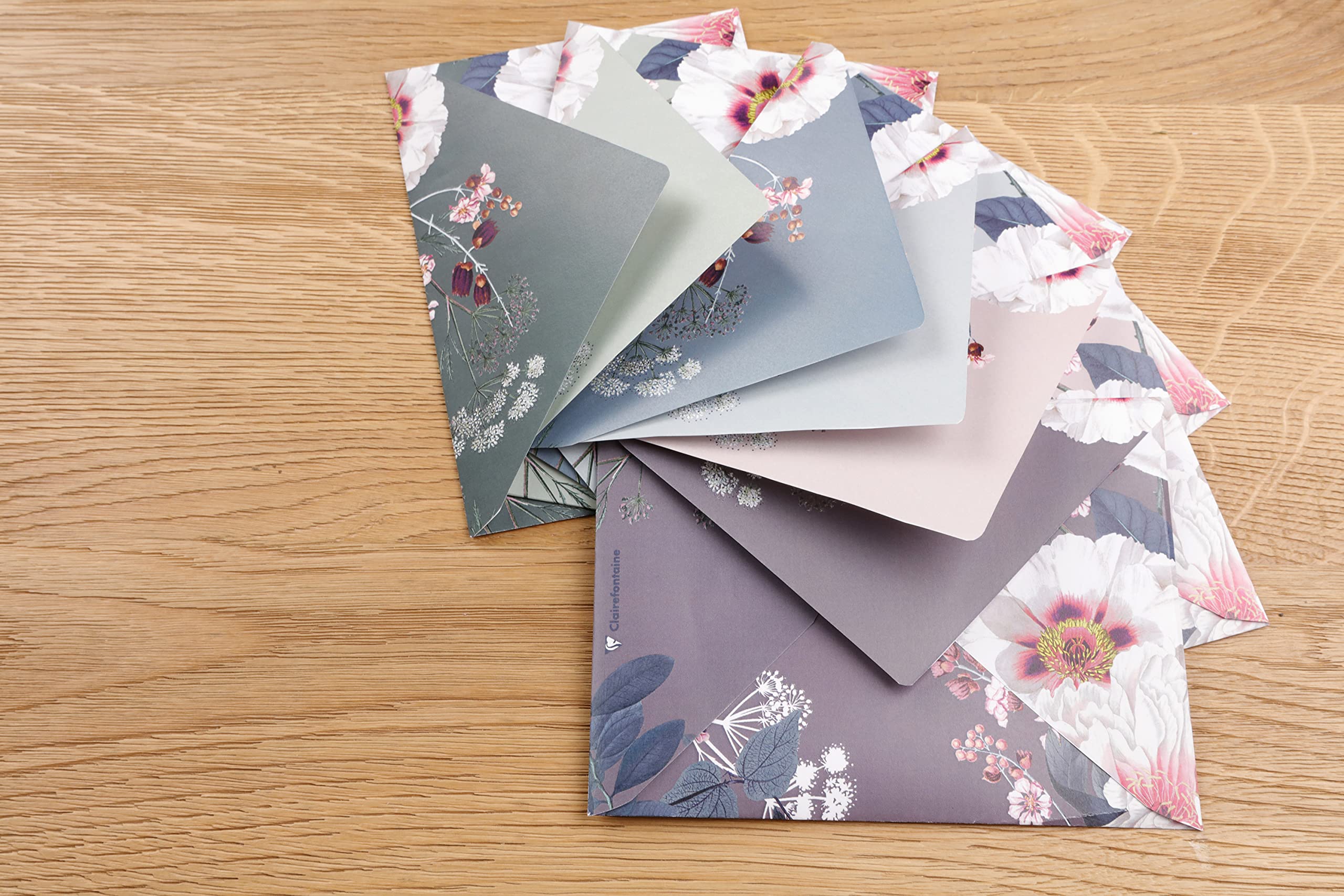clairefontaine-pollen-20-enveloppes-c6-rose-clair-botanic-garden-120g image 2