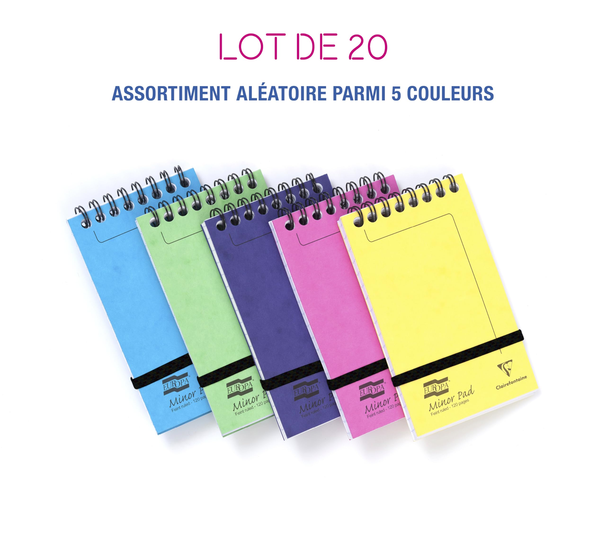 clairefontaine-europa-3151z-lot-20-blocs-spirale-8-5x20-cm-32-pages image 2