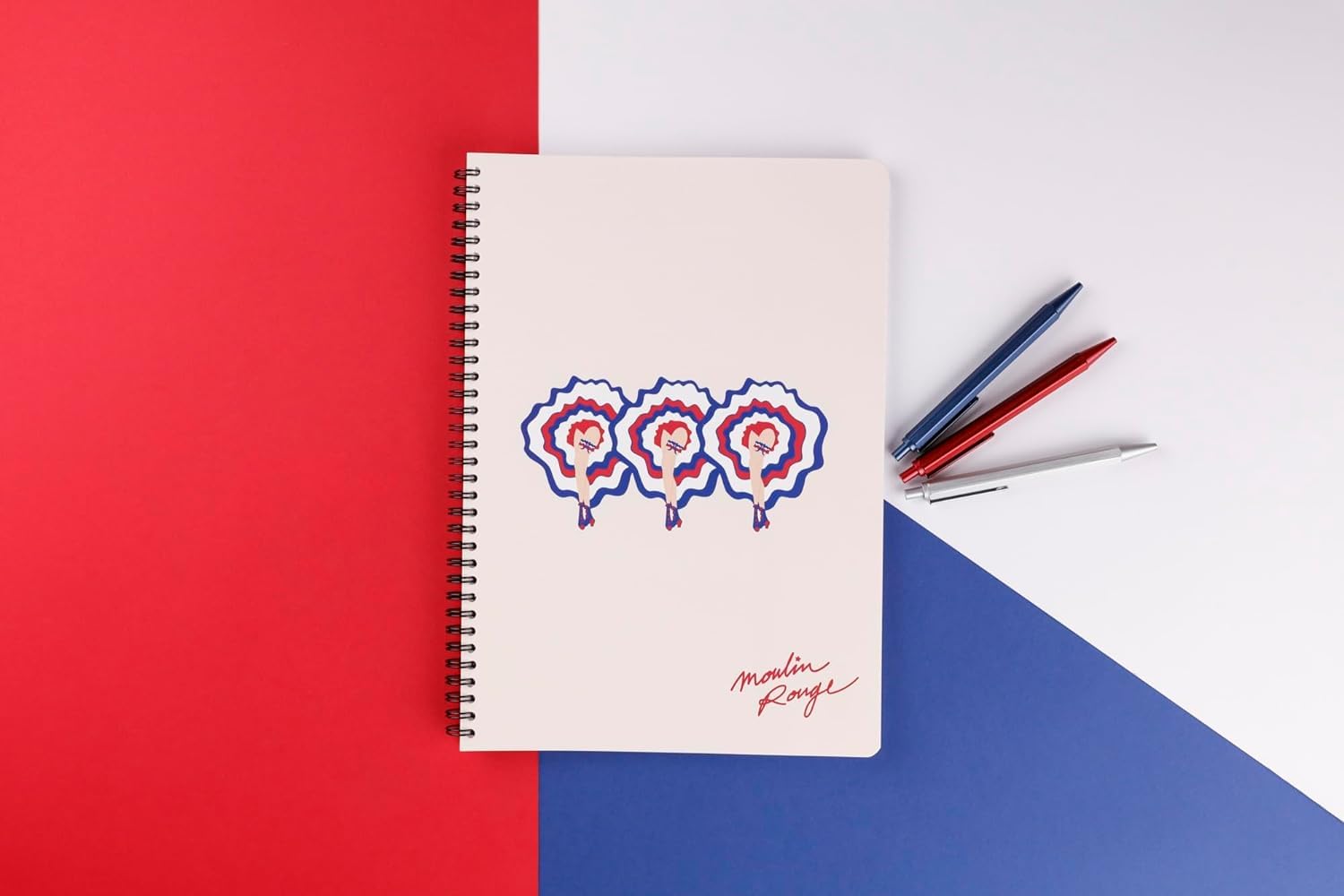 clairefontaine-moulin-rouge-cahier-spirale-a4-148-pages-lign image 4