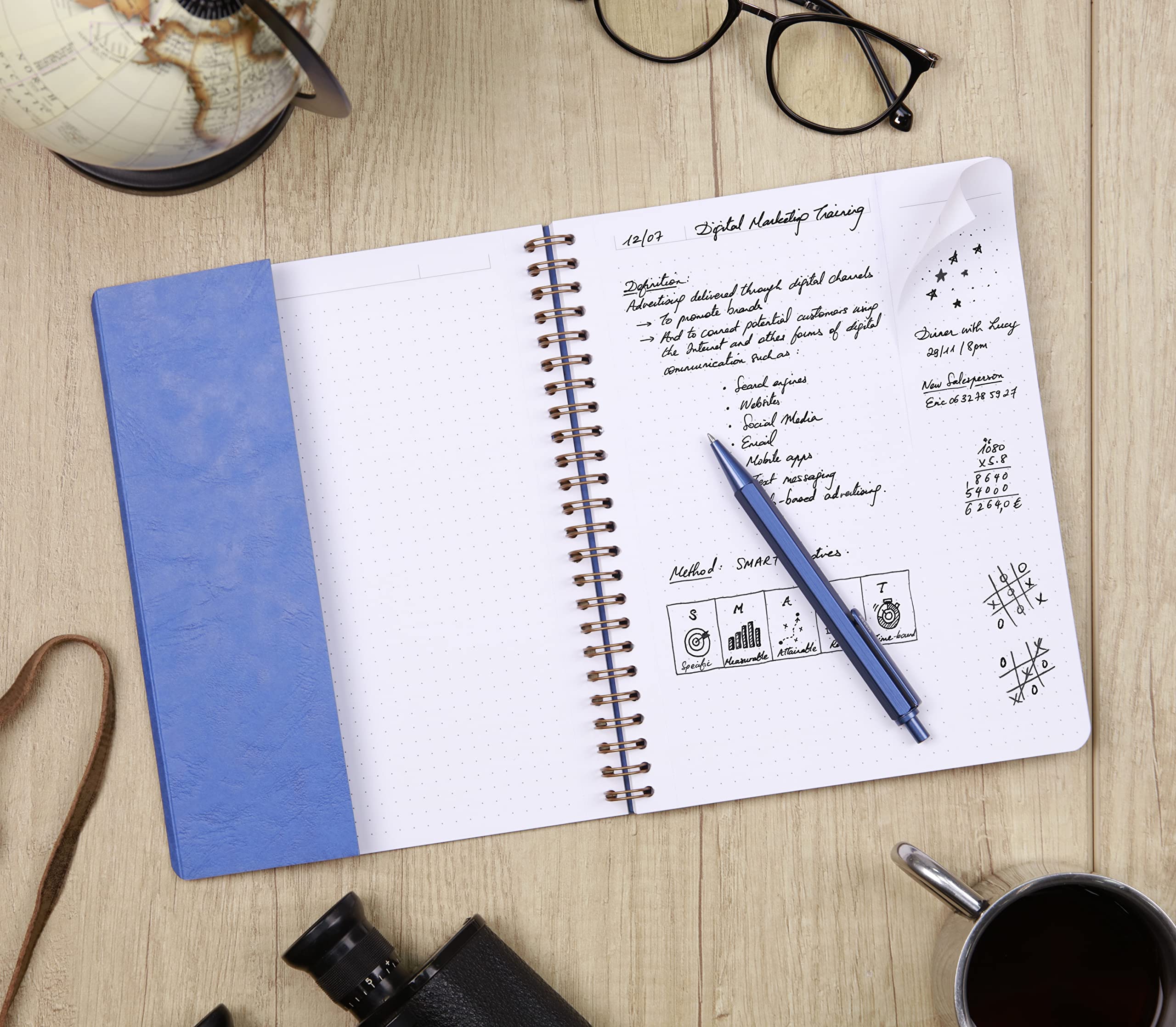 clairefontaine-my-notes-78243c-cahier-spirale-b5-dot-tabac-120p image 6