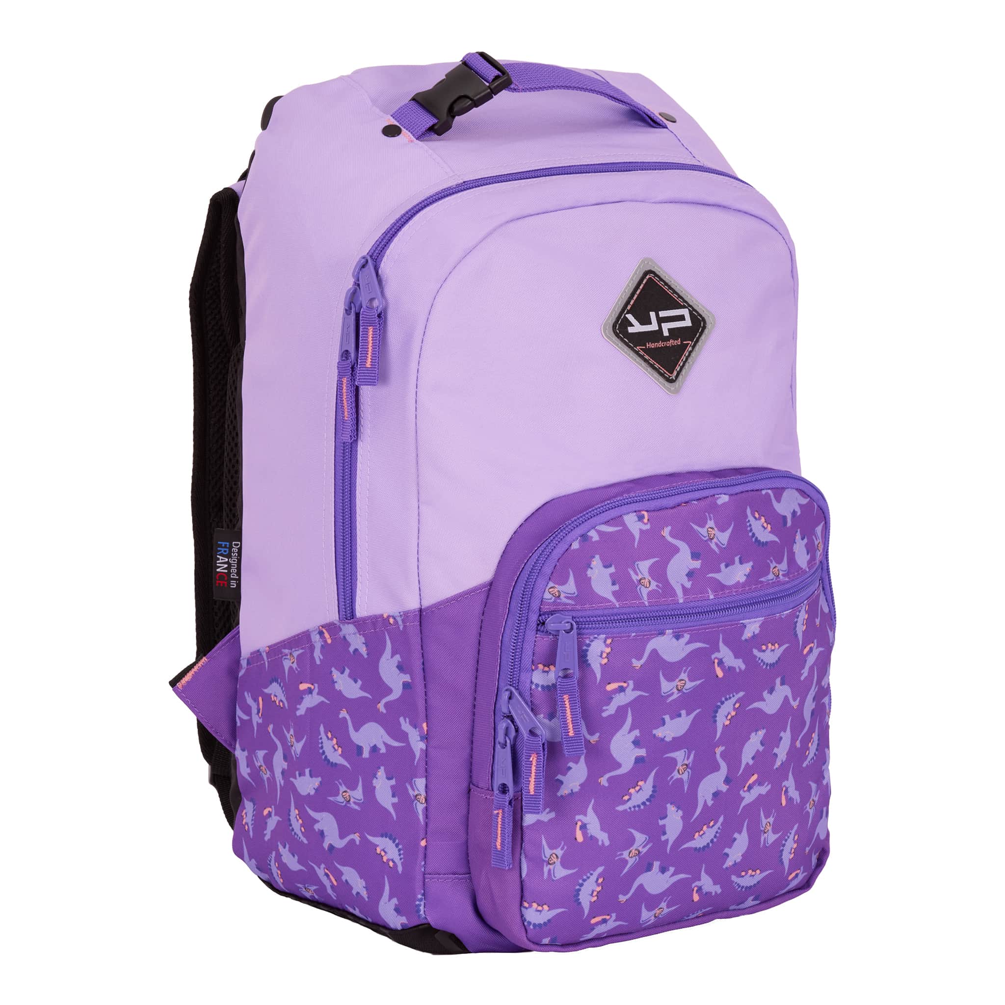 bodypack-coll-ge-sac-dos-1-compartiment-dino-violet-ado image 1