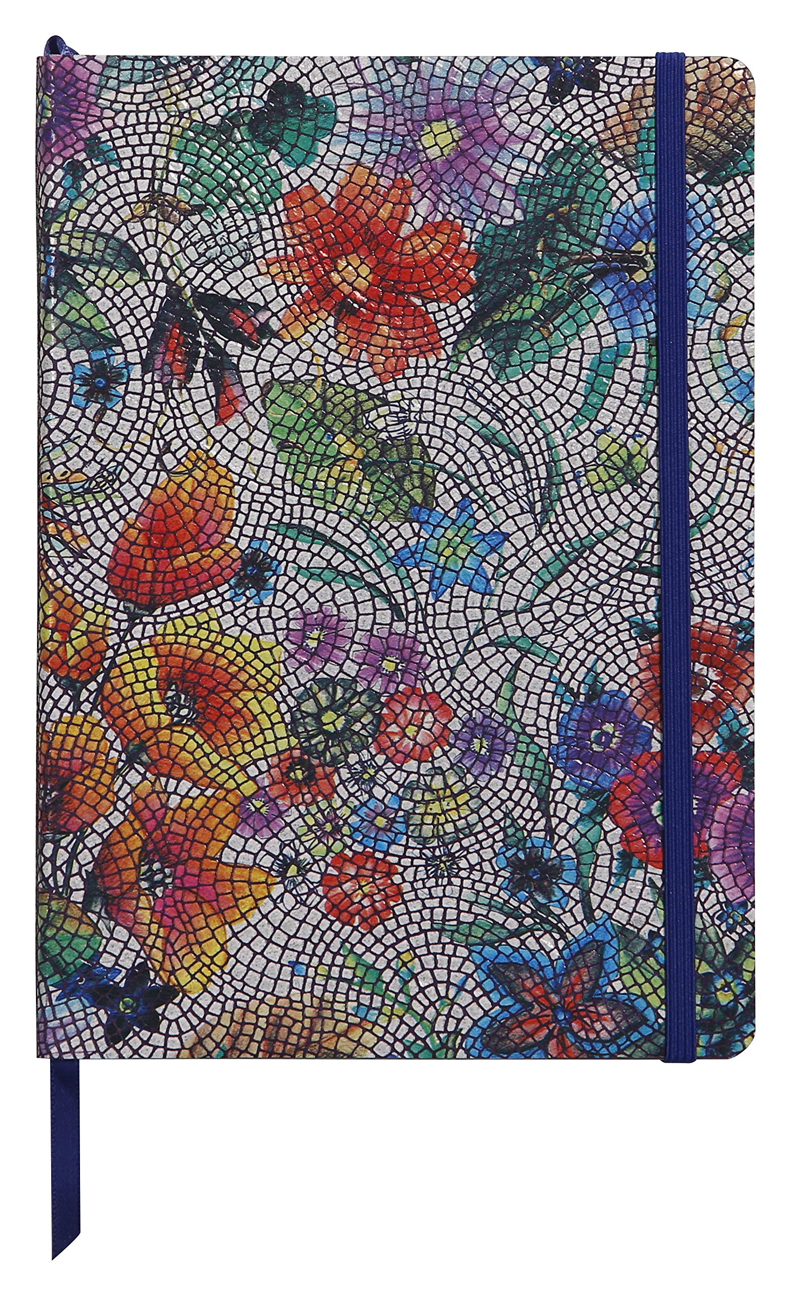 clairefontaine-age-bag-400124c-carnet-cuir-a5-fleurs-multicolores image 1