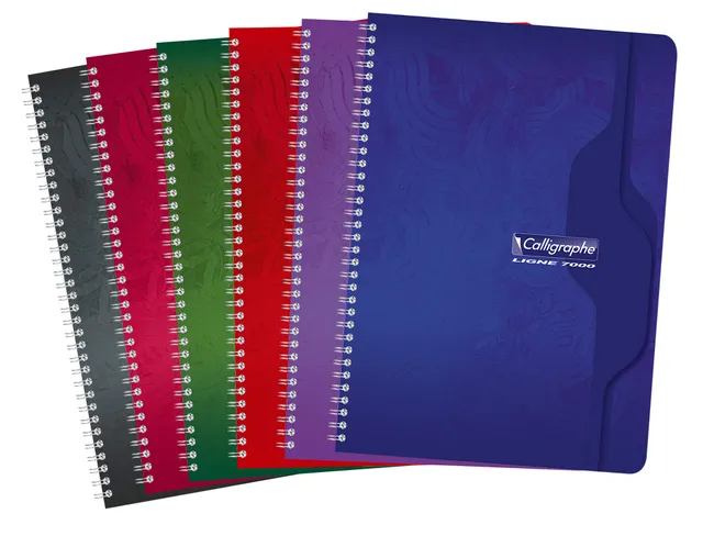 calligraphe-2407c-cahier-spirale-a4-petits-carreaux-100-pages image 1