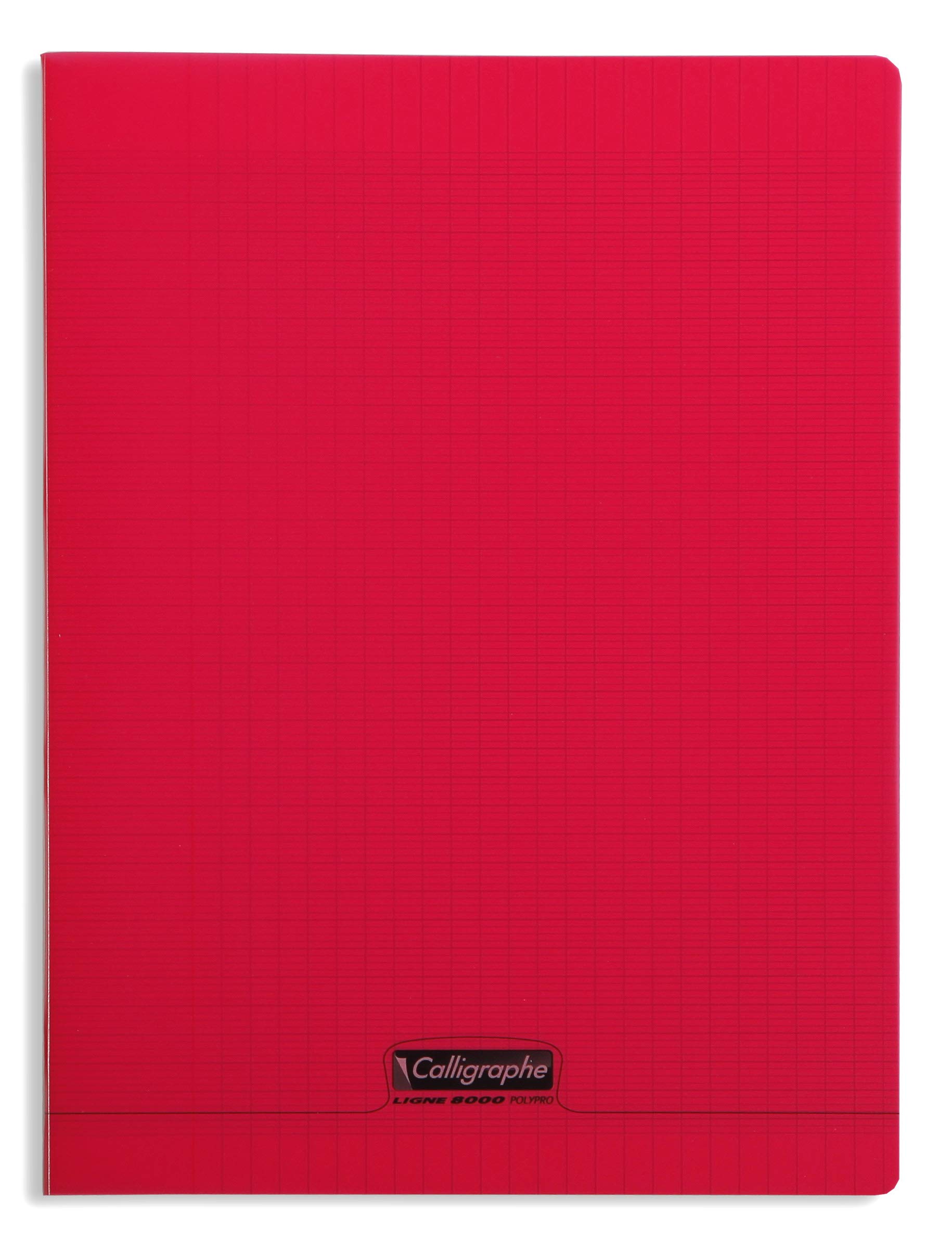 calligraphe-cahier-agraf-rouge-24x32-96p-grands-carreaux image 1