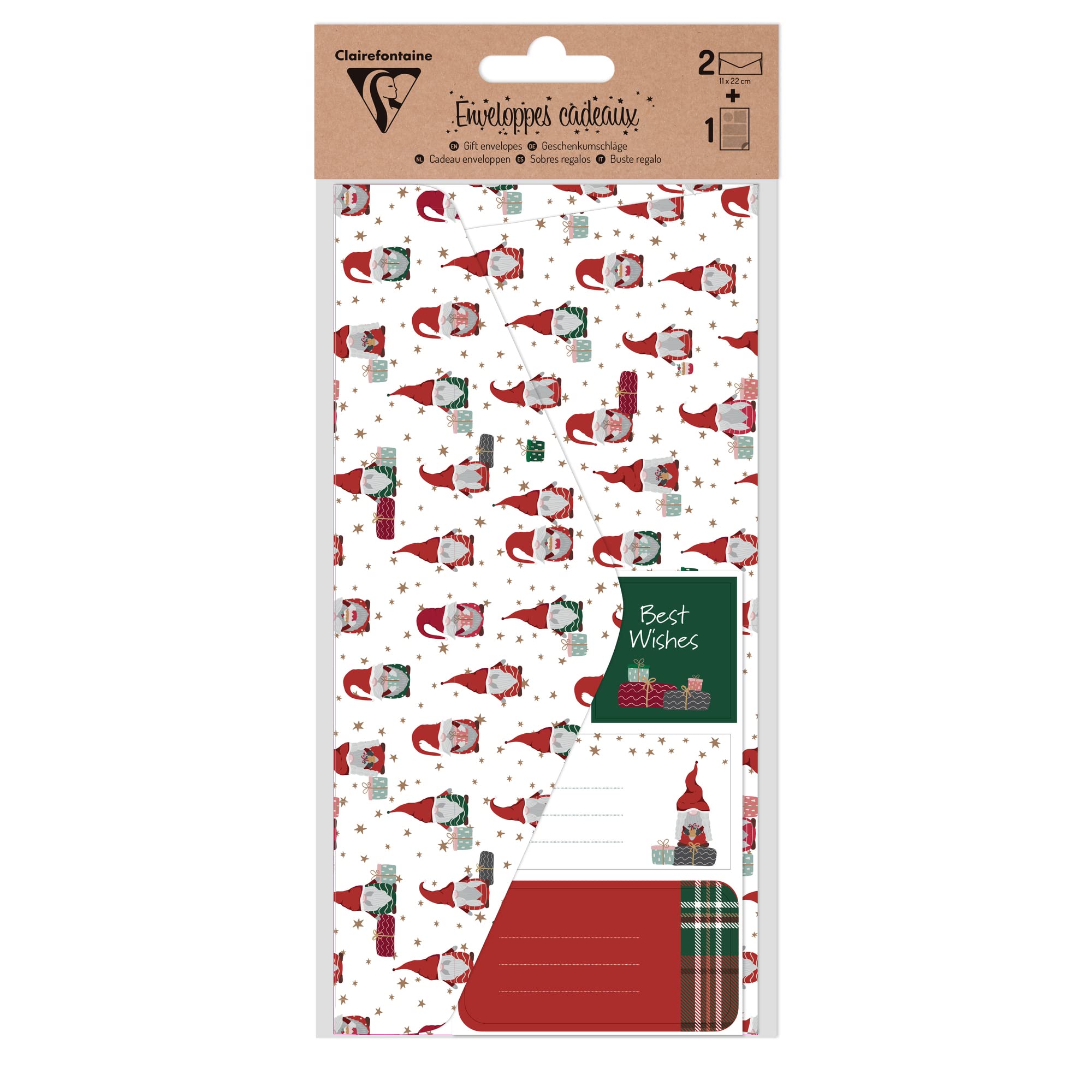 clairefontaine-pollen-enveloppes-cadeau-no-l-dl-160g-lot-de-2 image 1