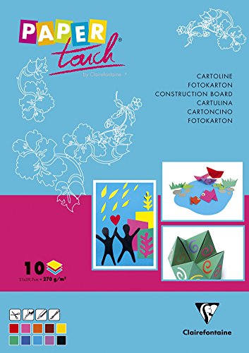 clairefontaine-1951-bloc-papier-couleur-a4-10-feuilles-270g image 5
