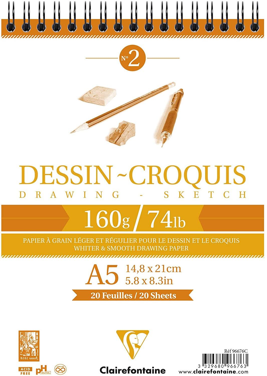 clairefontaine-painton-96614c-bloc-dessin-a4-120g-50-feuilles image 4
