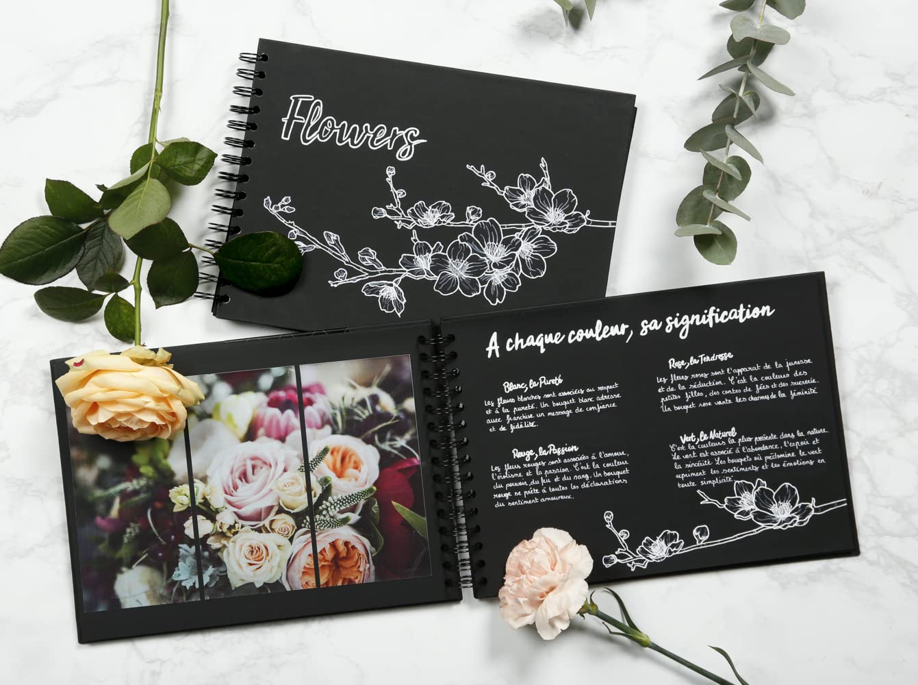 clairefontaine-tulip-95436c-album-noir-32x24-40-feuilles-185g image 6