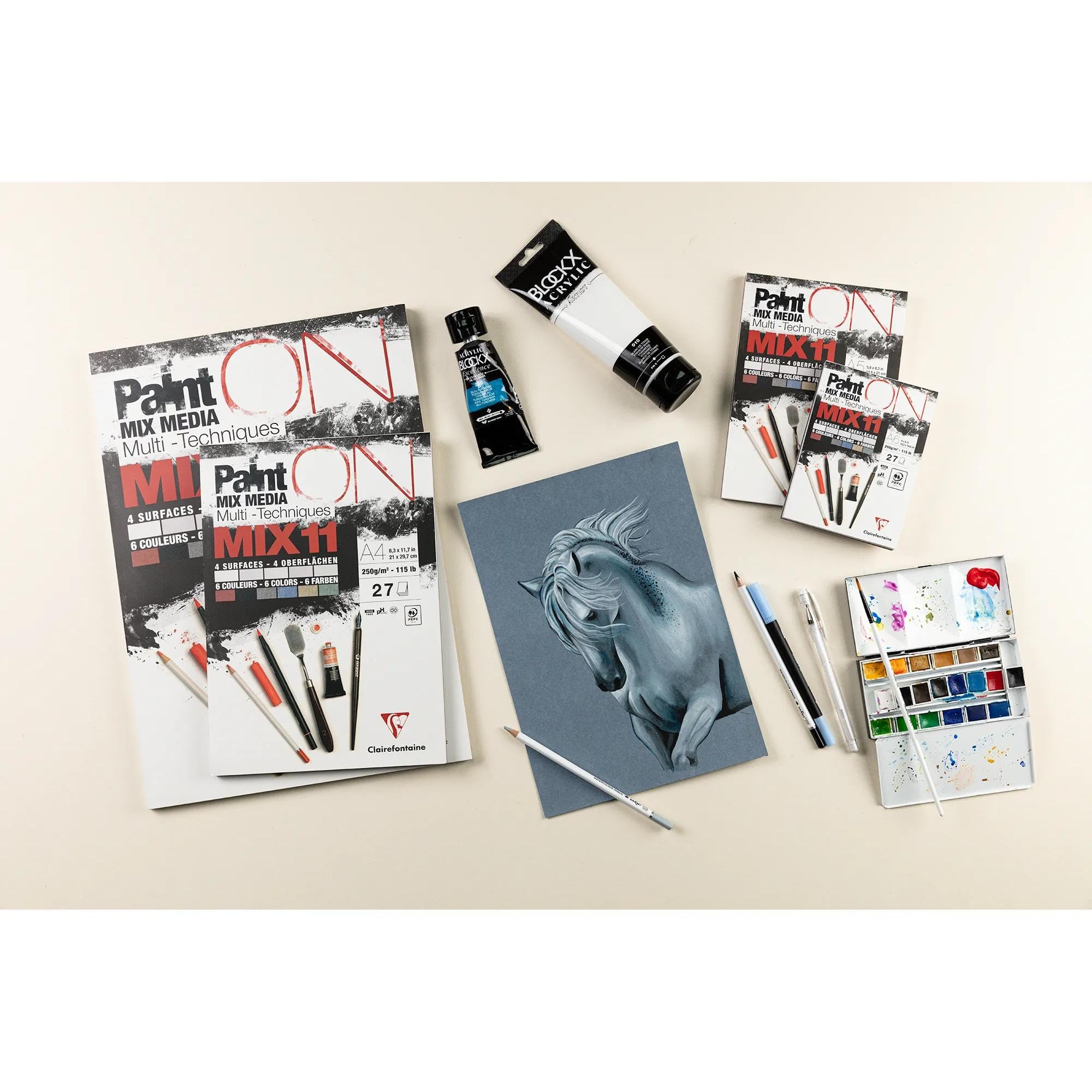 clairefontaine-painton-976011c-bloc-dessin-a4-27-feuilles-250g image 2