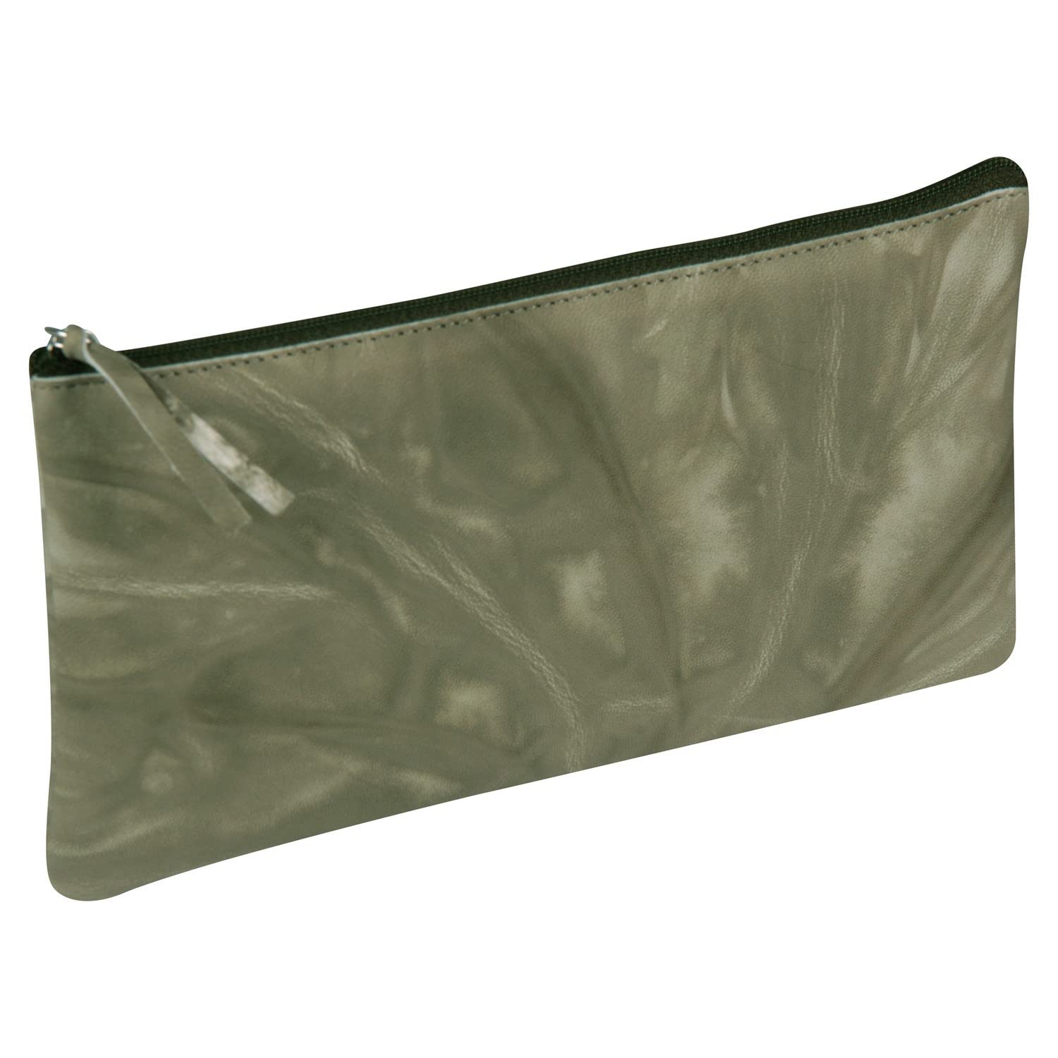 clairefontaine-age-bag-410179c-trousse-cuir-vert-tie-dye-22cm image 2