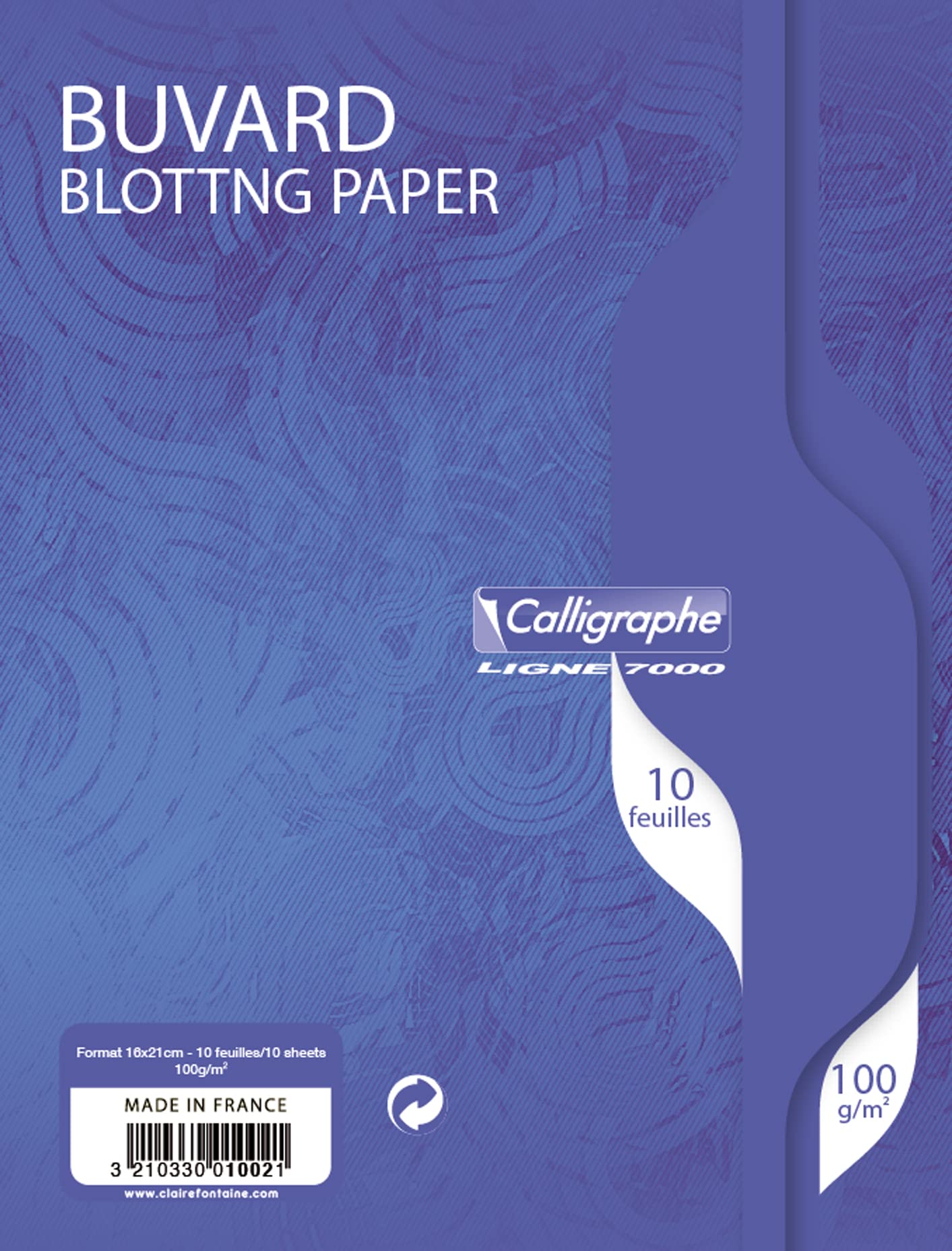 clairefontaine-buvard-blanc-16x21-100g-lot-10-feuilles image 1