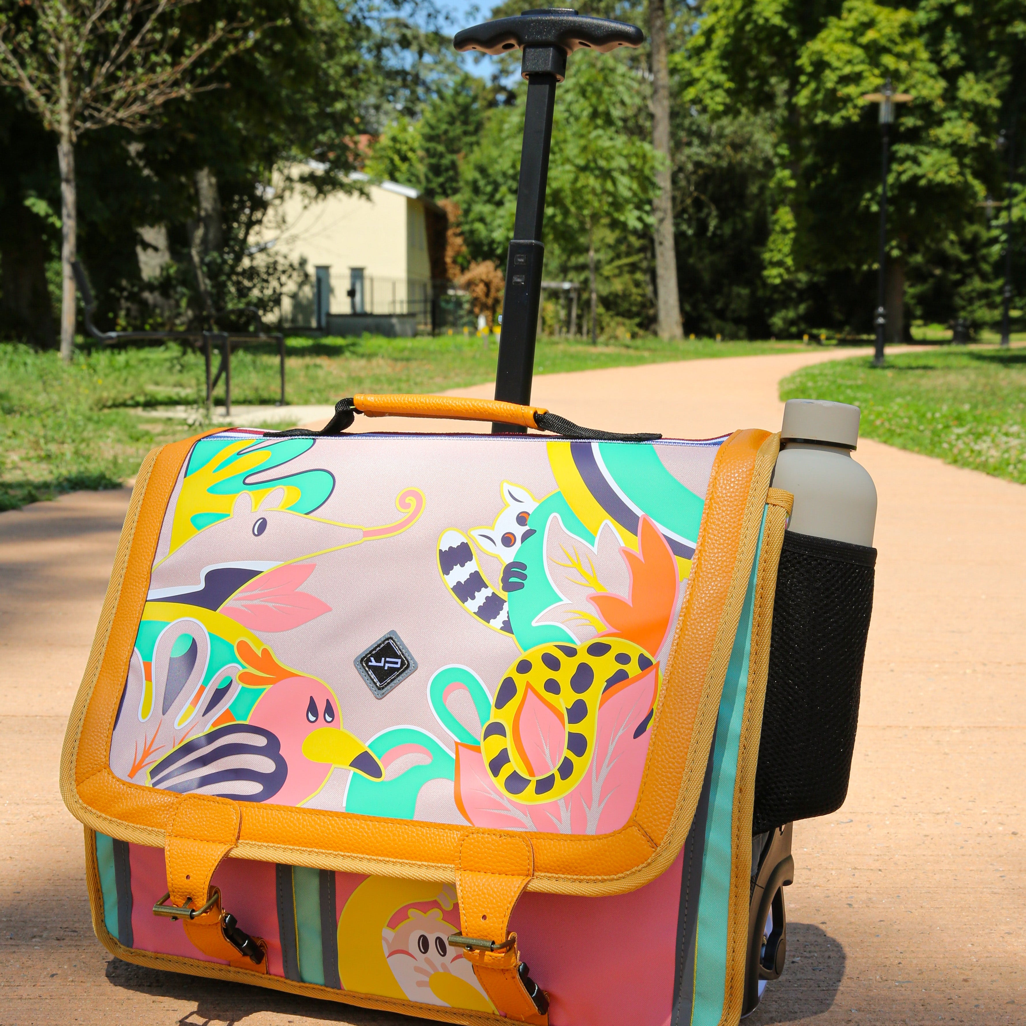 bodypack-primaire-cartable-jungle-41-cm-a-roulettes-recycle image 2