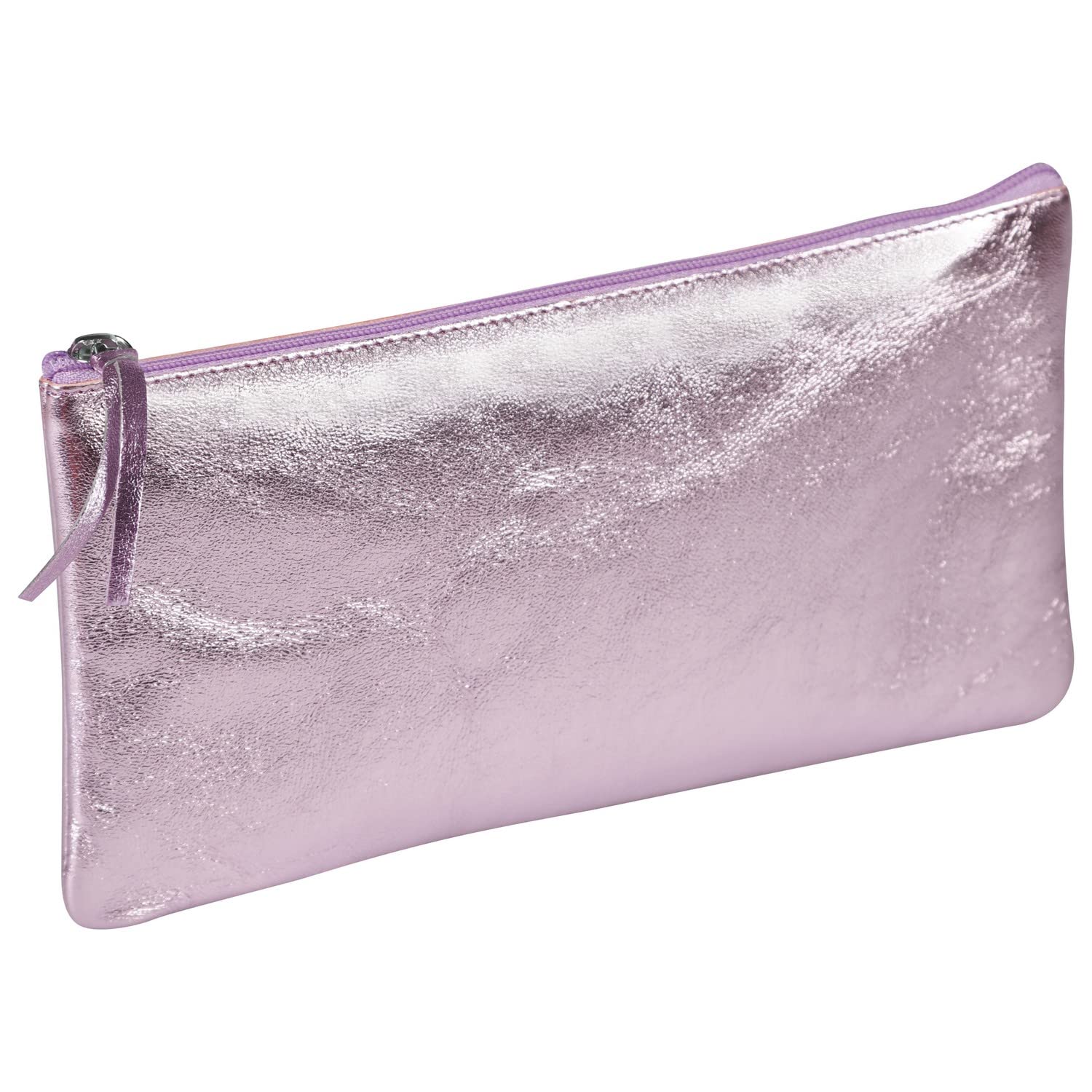 clairefontaine-age-bag-trousse-cuir-rose-iris-22x11-cm image 3