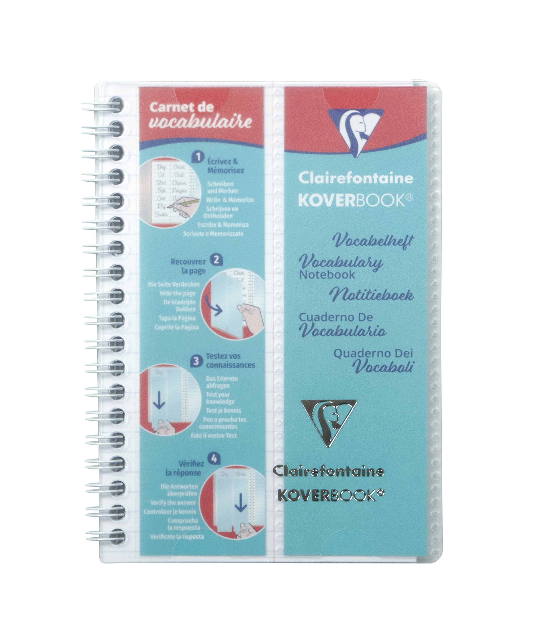 clairefontaine-koverbook-carnet-vocabulaire-11x17-lign-100-pages image 1