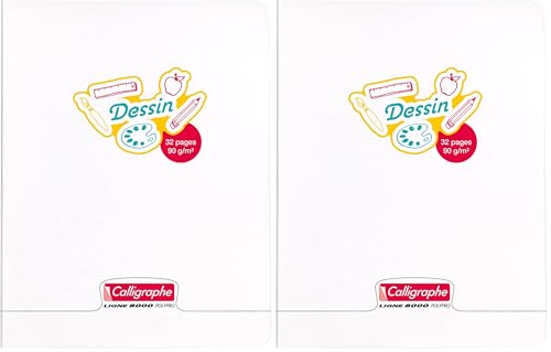calligraphe-cahier-dessin-24x32-48p-pages-blanches-polypro image 8