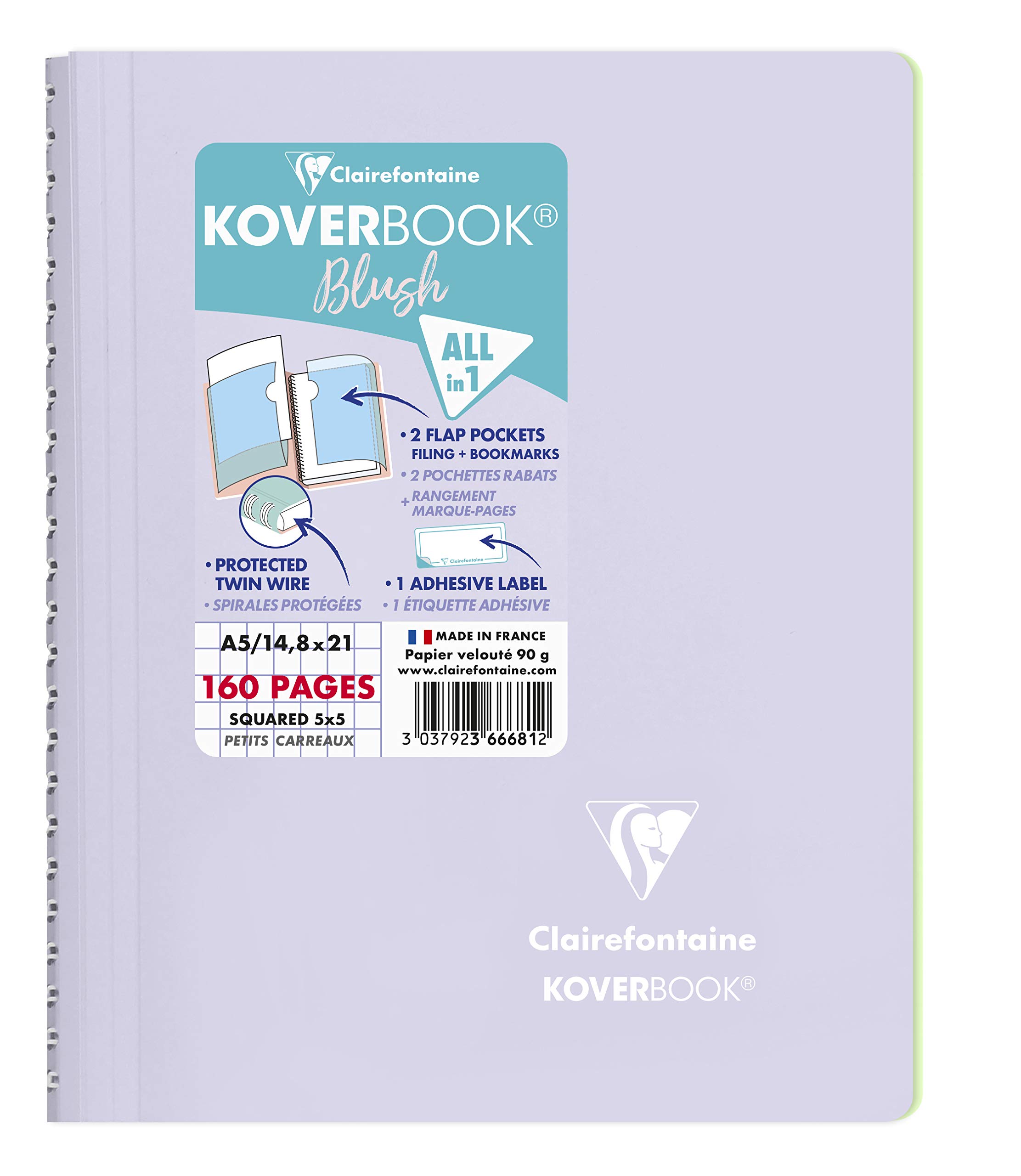clairefontaine-koverbook-blush-366681c-carnet-a5-160-pages-carreaux image 3