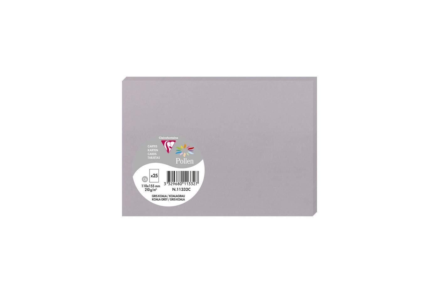 clairefontaine-pollen-carte-pli-e-kraft-110x155-25-cartes image 3
