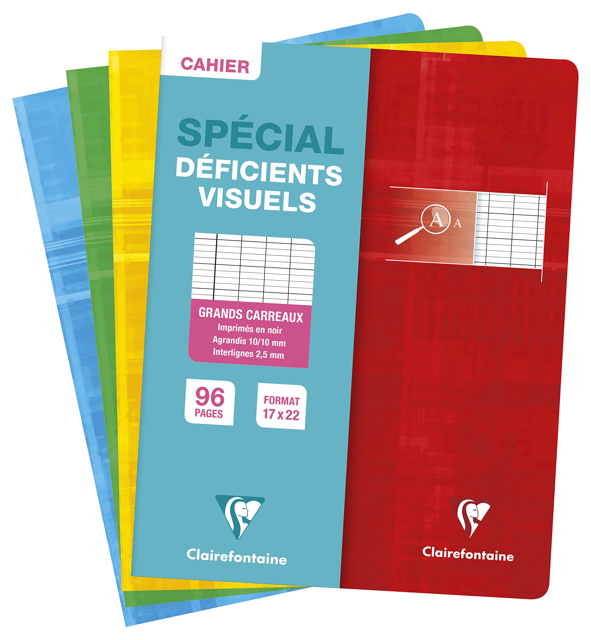 clairefontaine-1951-cahier-agraf-96-pages-17x22-d-ficients-visuels image 1