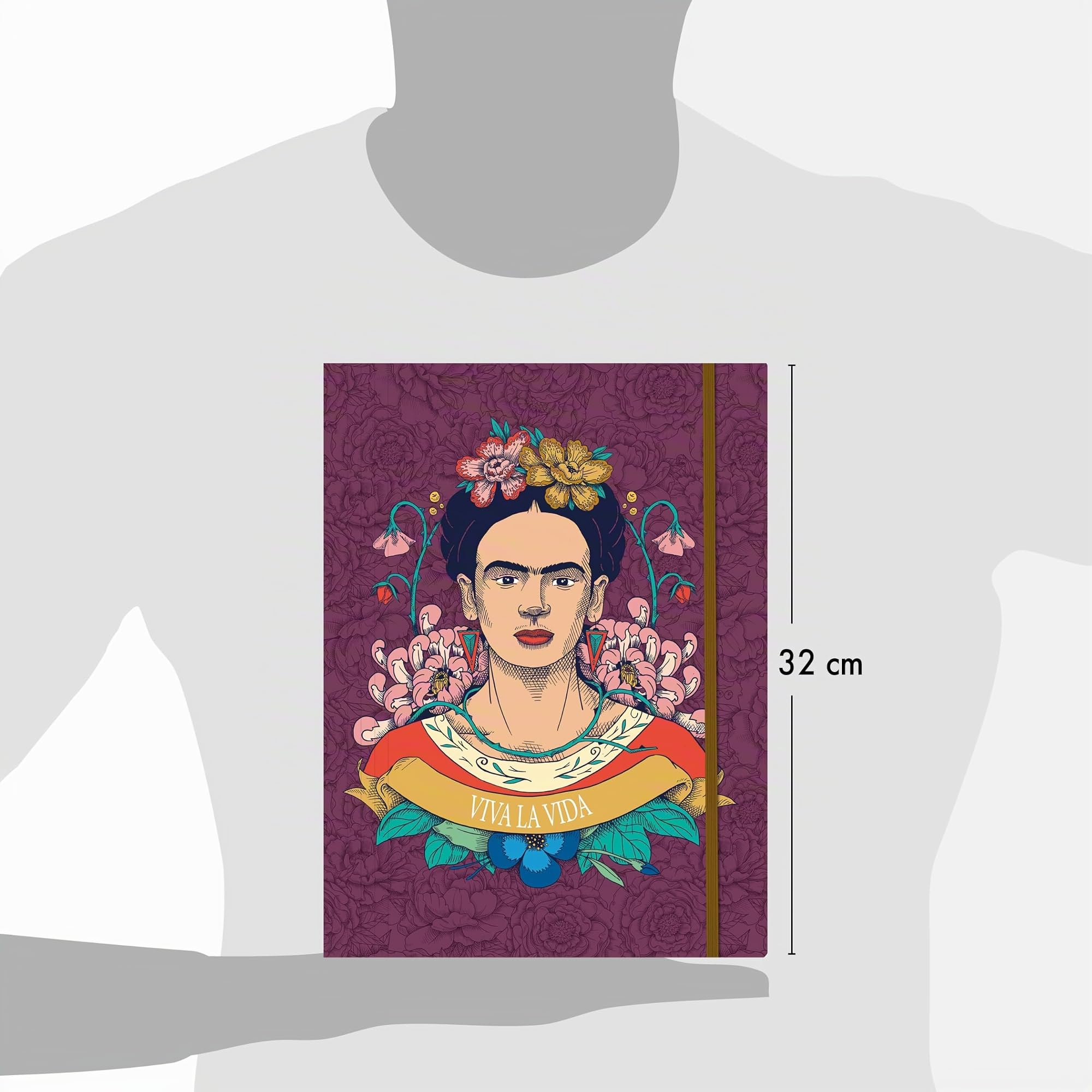 clairefontaine-frida-kahlo-116222c-chemise-lastique-a4-floral image 4