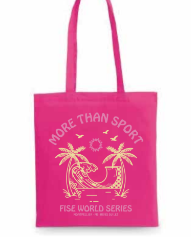 fise-surf-tote-bag-toile-rose-2026 image 1