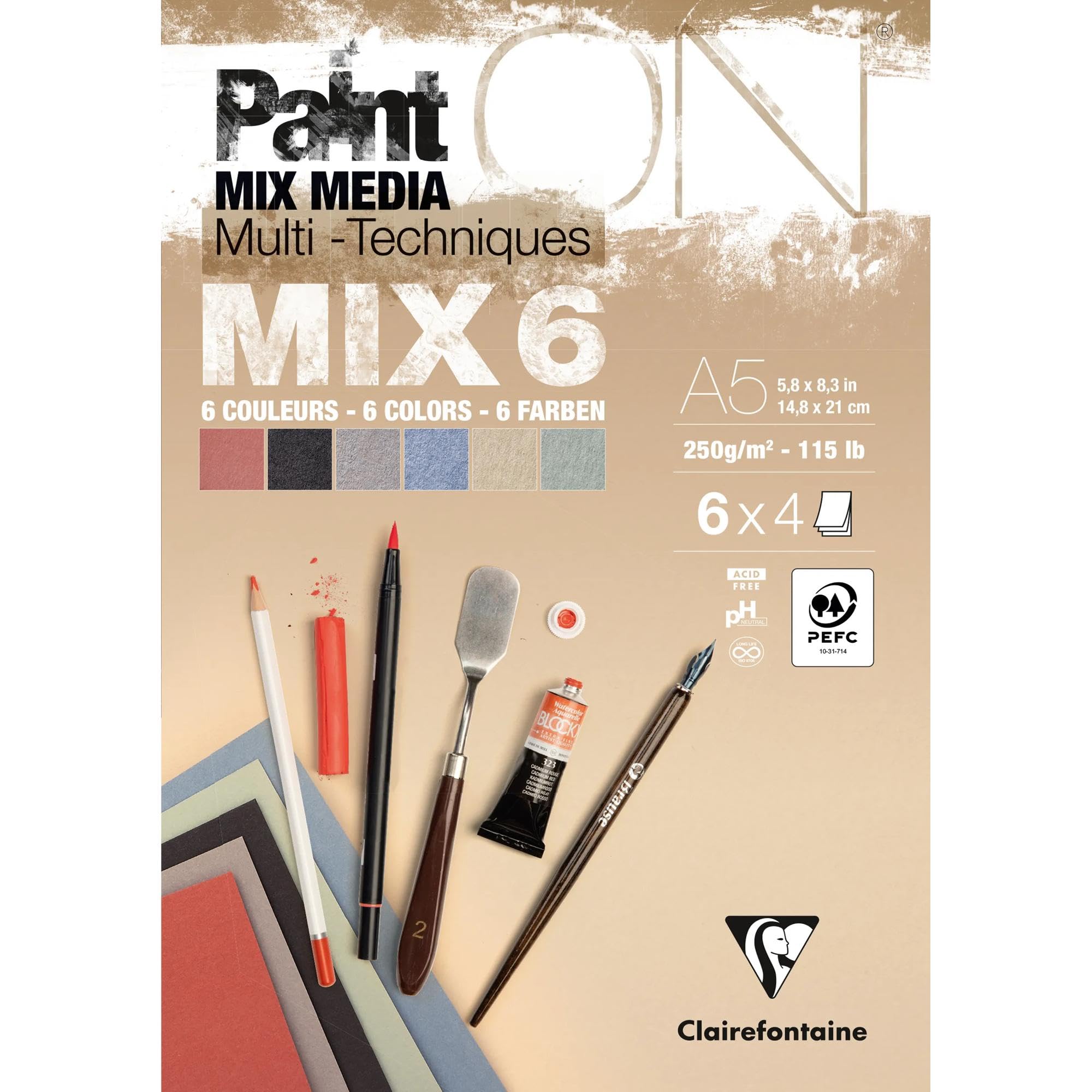 clairefontaine-painton-976011c-bloc-dessin-a4-27-feuilles-250g image 7