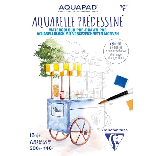 clairefontaine-painton-976071c-bloc-aquarelle-a5-300g-gourmandise image 8