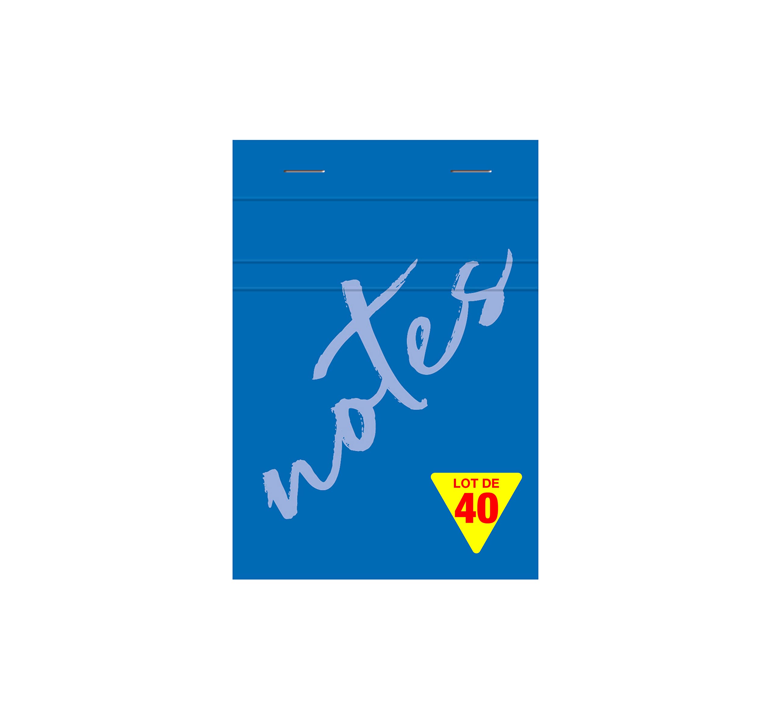 calligraphe-bloc-notes-a6-100-feuilles-petits-carreaux-bleu image 5