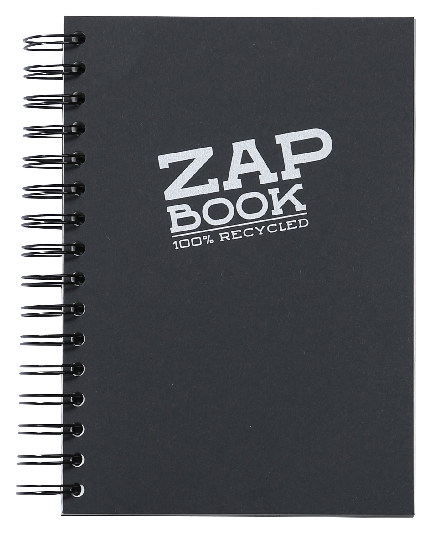 clairefontaine-zap-book-carnet-spiral-a5-noir-160-feuilles-80g image 1