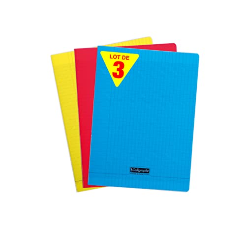 clairefontaine-calligraphe-cahier-24x32-grands-carreaux-lot-de-3-polypro image 4