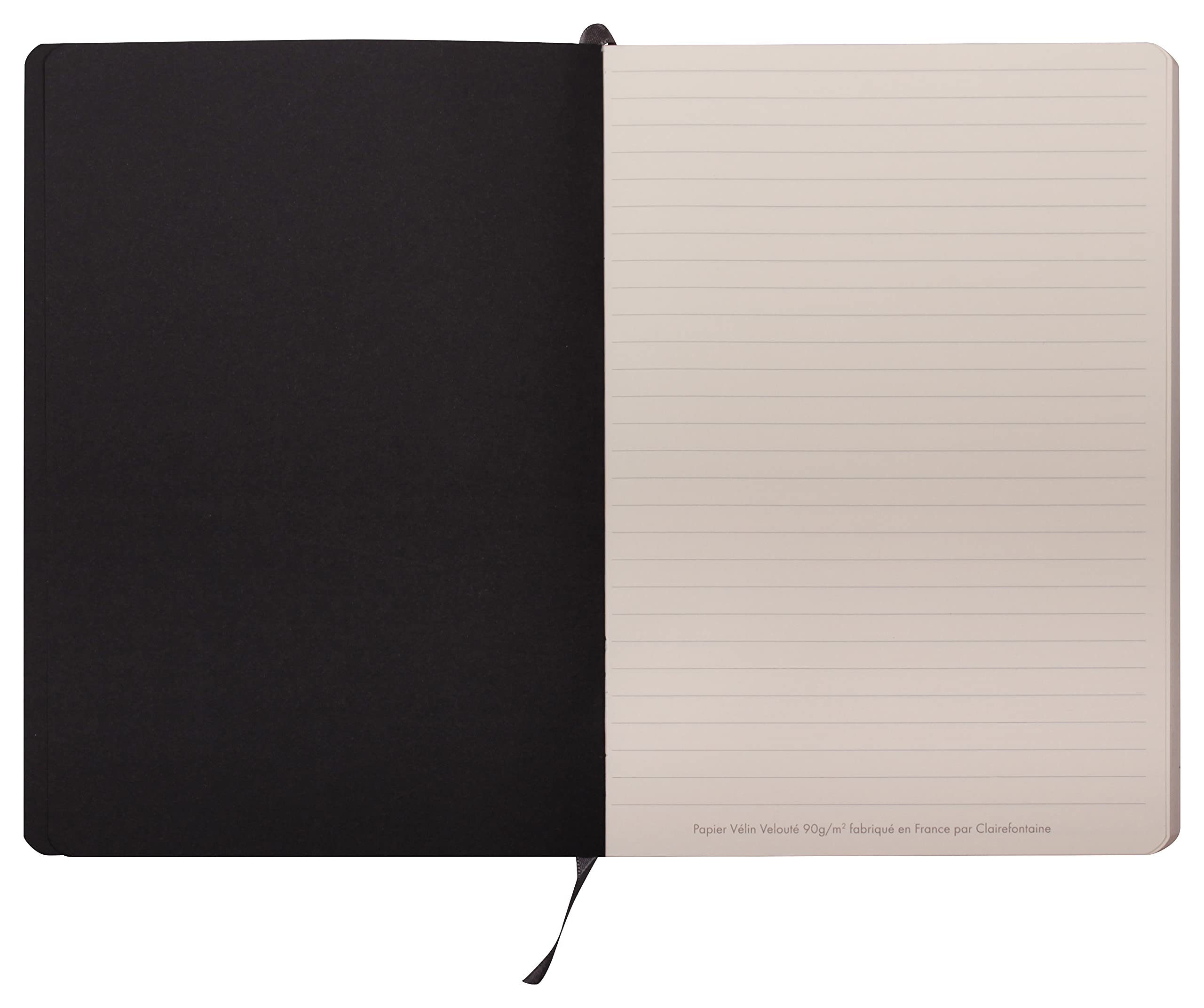 clairefontaine-age-bag-400108c-carnet-cuir-a5-souple-noir-brillant image 2