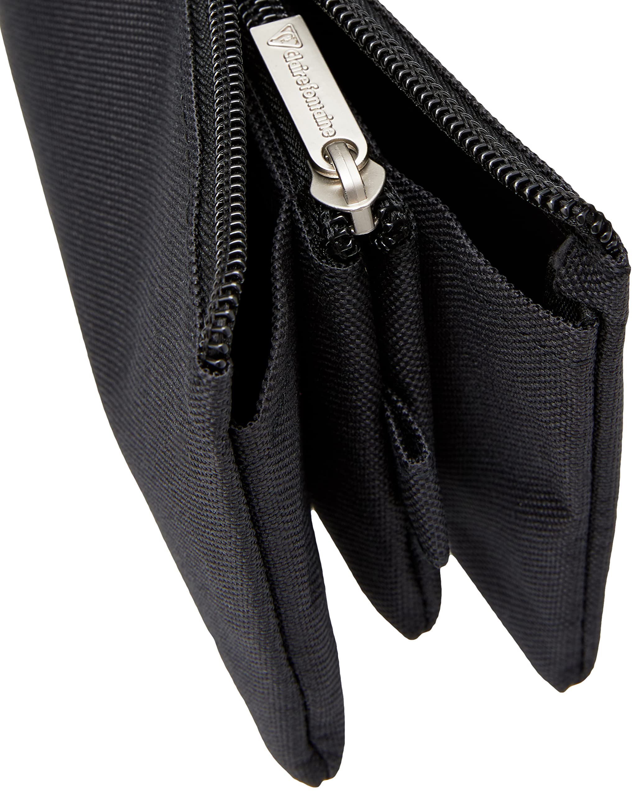 clairefontaine-8344c-trousse-plate-noire-3-compartiments-polyester image 3