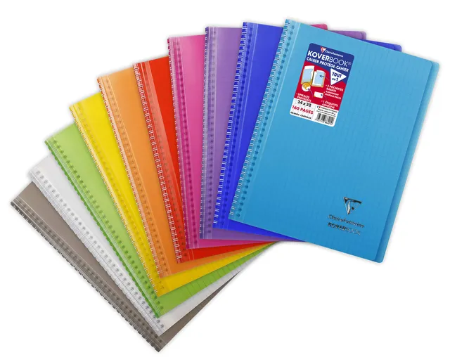 clairefontaine-koverbook-386401c-cahier-spirale-24x32-160p-gc image 1