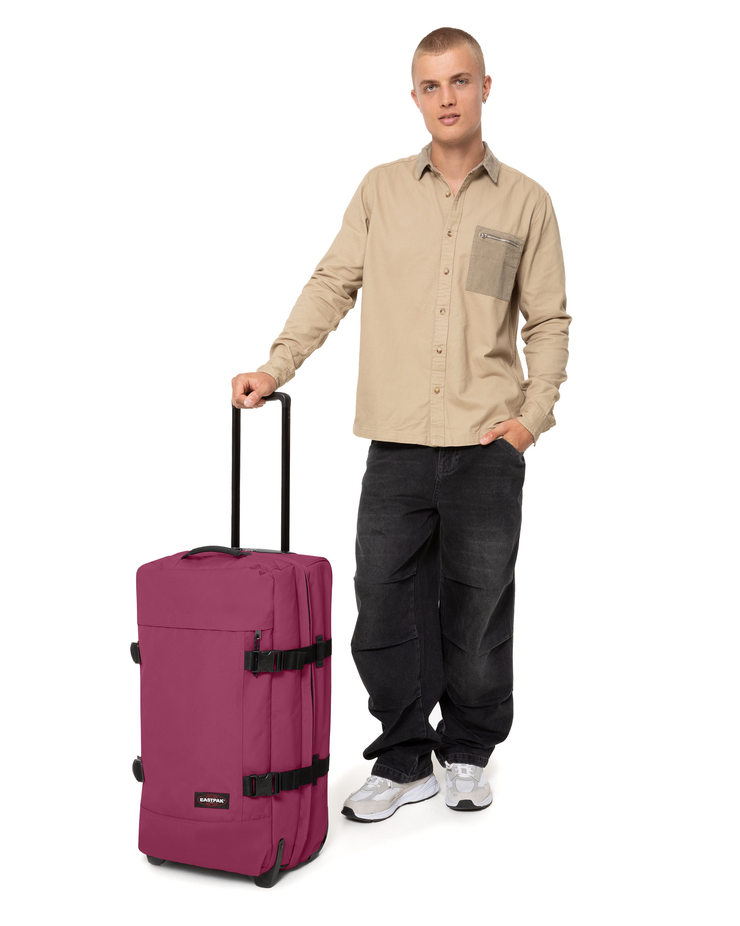eastpak-tranverz-m-valise-souple-wine-burgundy-moyen image 4