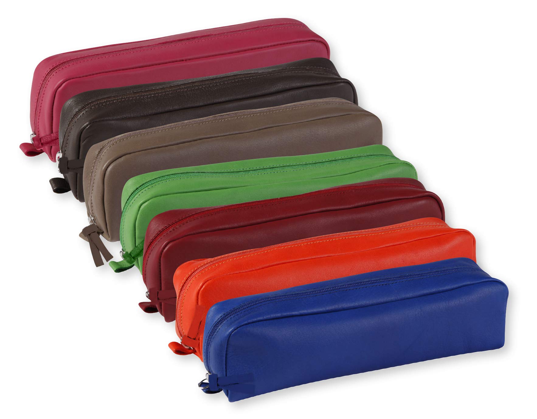 clairefontaine-age-bag-8318c-trousse-cuir-bleu-21x4x6-cm image 2