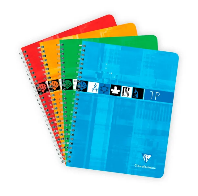clairefontaine-8907c-cahier-spirale-tp-17x22-grands-carreaux image 1