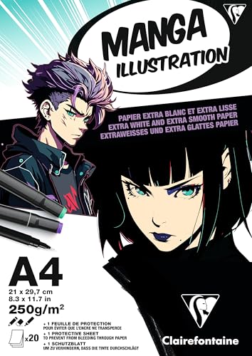 clairefontaine-painton-bloc-manga-a4-21x29-7cm-250g-20-feuilles-lisse image 6